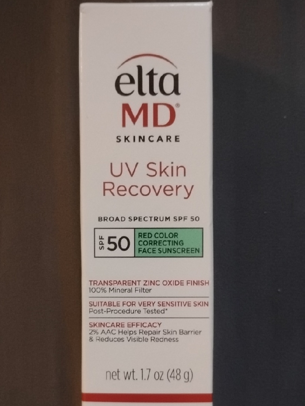 EltaMD UV Skin Recovery SPF 50 - White and Red Packaging